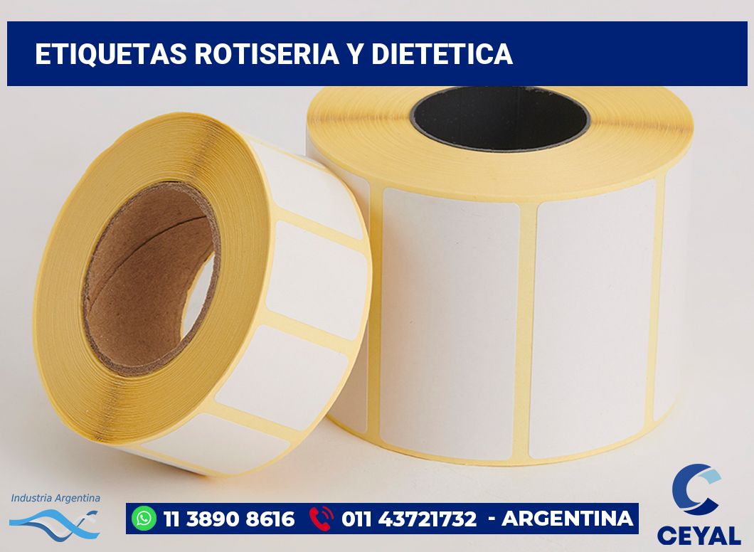 Etiquetas Rotiseria y dietetica