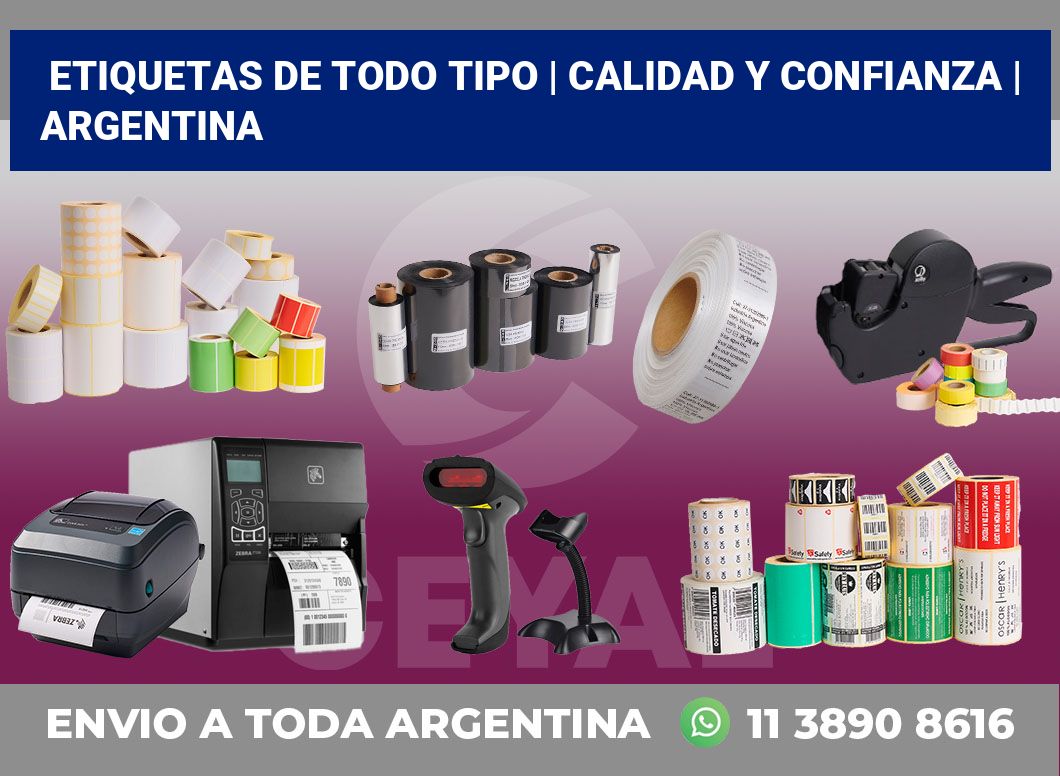 Etiquetas de todo tipo | Calidad y confianza | Argentina