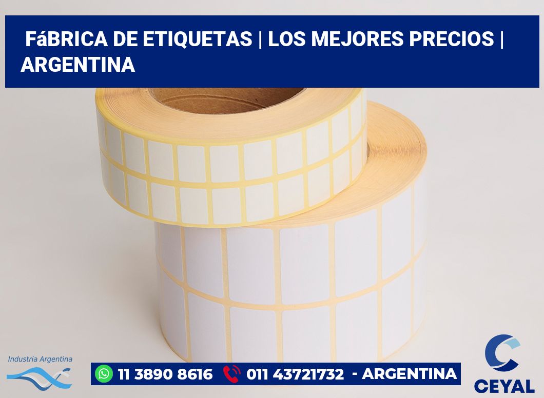 Fábrica de etiquetas | Los mejores precios | Argentina