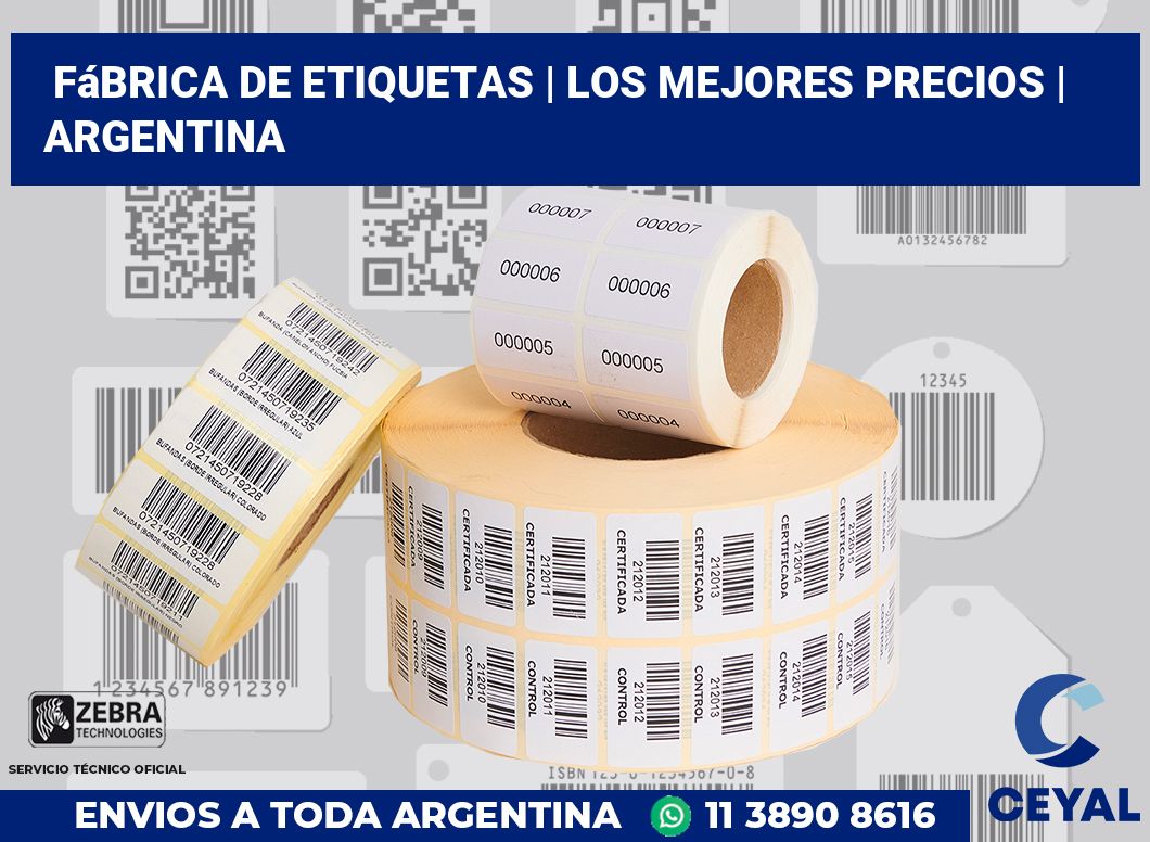 Fábrica de etiquetas | Los mejores precios | Argentina