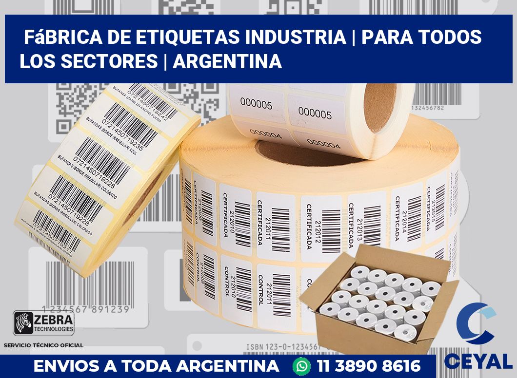 Fábrica de etiquetas industria | Para todos los sectores | Argentina