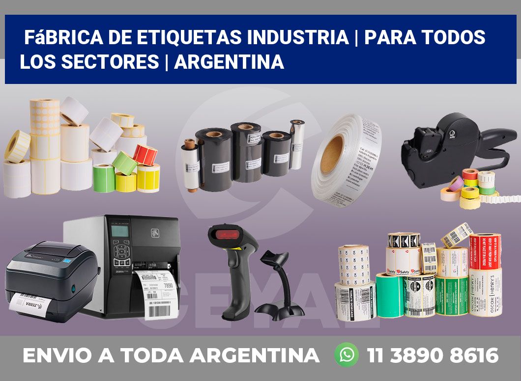 Fábrica de etiquetas industria | Para todos los sectores | Argentina