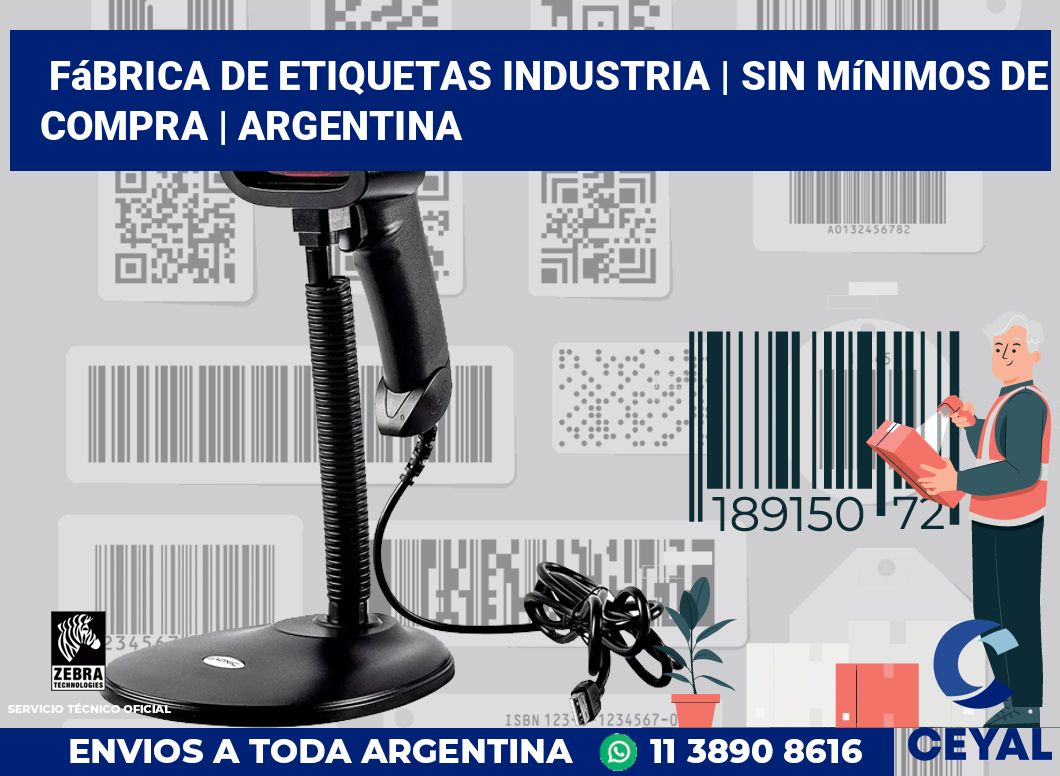 Fábrica de etiquetas industria | Sin mínimos de compra | Argentina