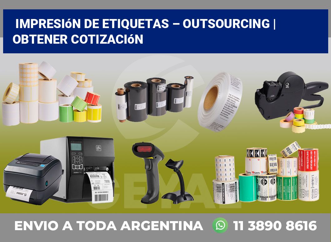 Impresión de etiquetas – Outsourcing | Obtener cotización