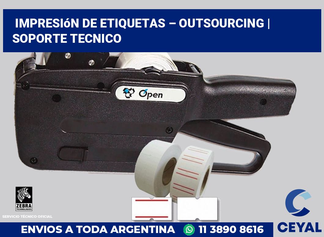 Impresión de etiquetas – Outsourcing | soporte tecnico
