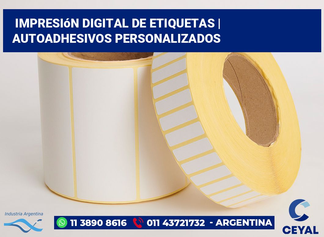 Impresión digital de etiquetas | Autoadhesivos personalizados