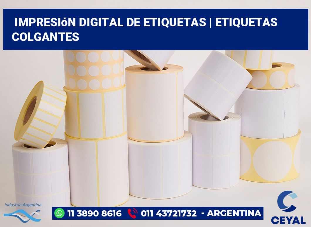 Impresión digital de etiquetas | etiquetas colgantes