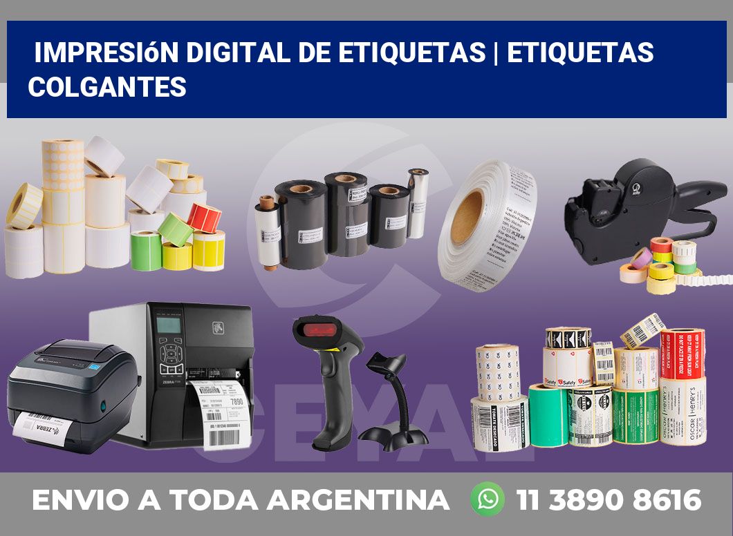 Impresión digital de etiquetas | etiquetas colgantes