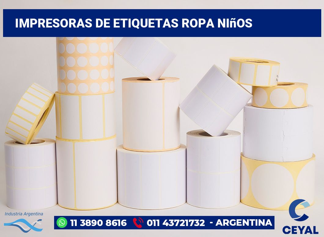Impresoras de etiquetas ropa niños