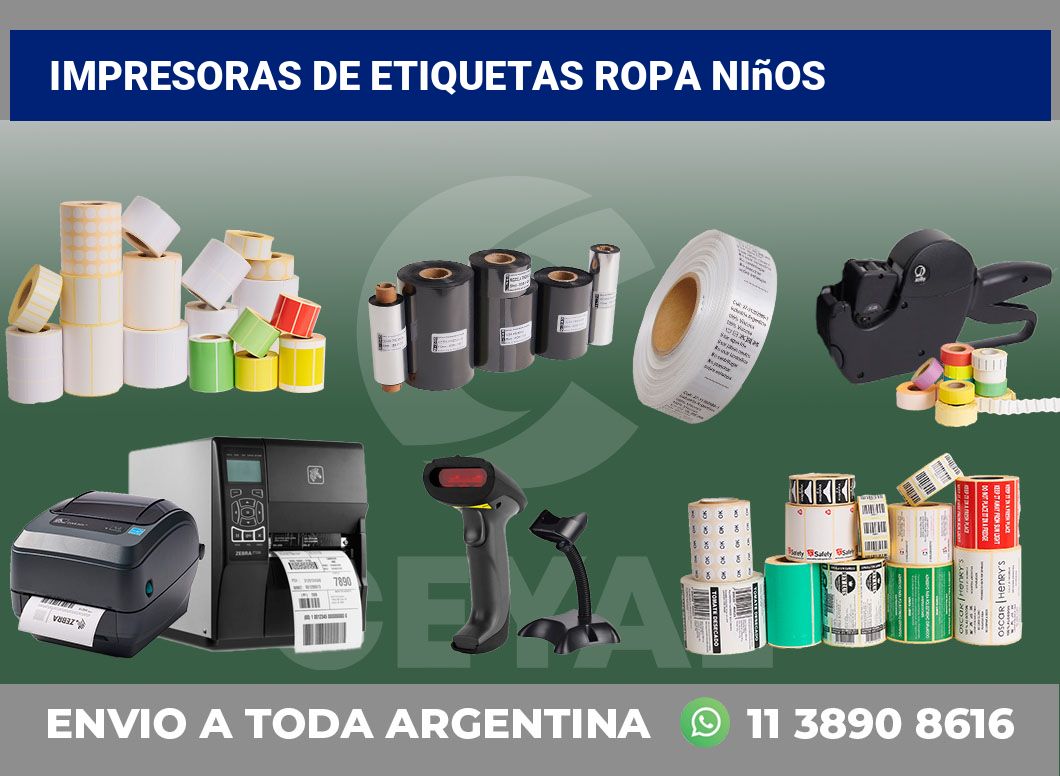 Impresoras de etiquetas ropa niños