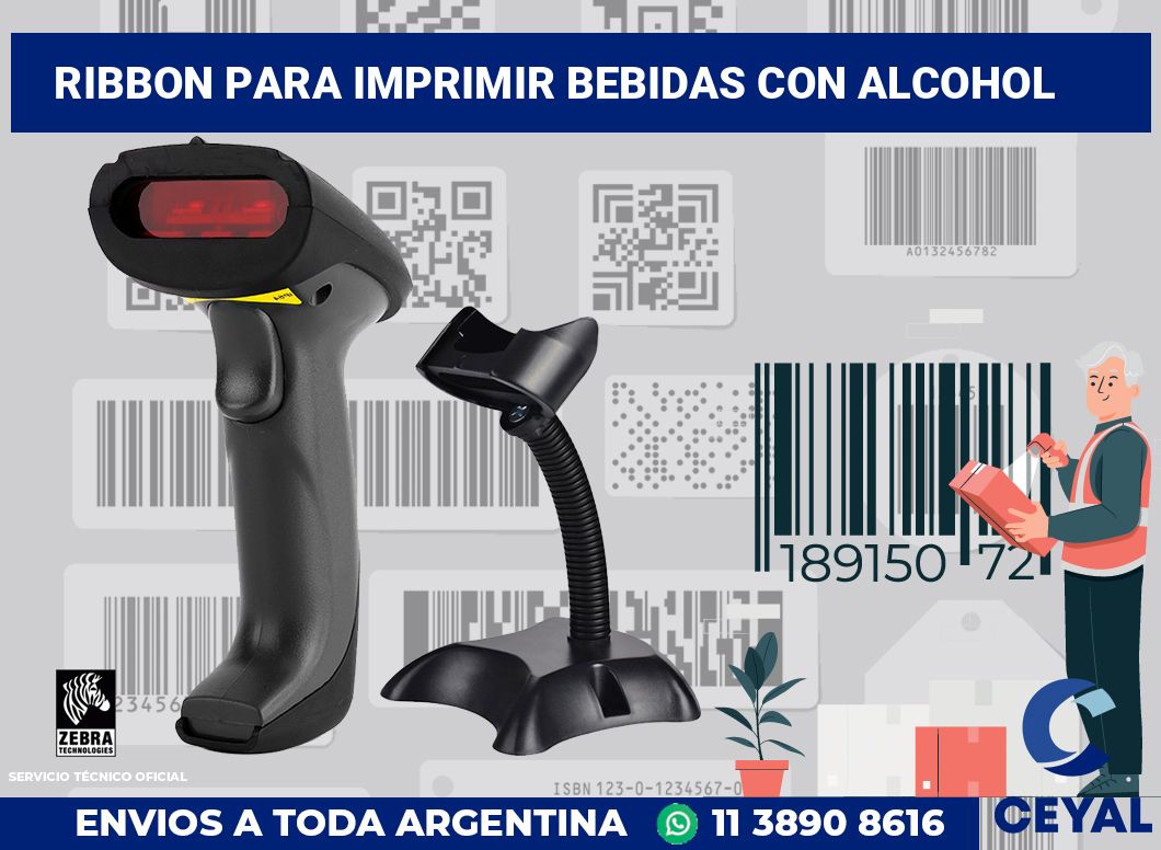 Ribbon para imprimir Bebidas con alcohol