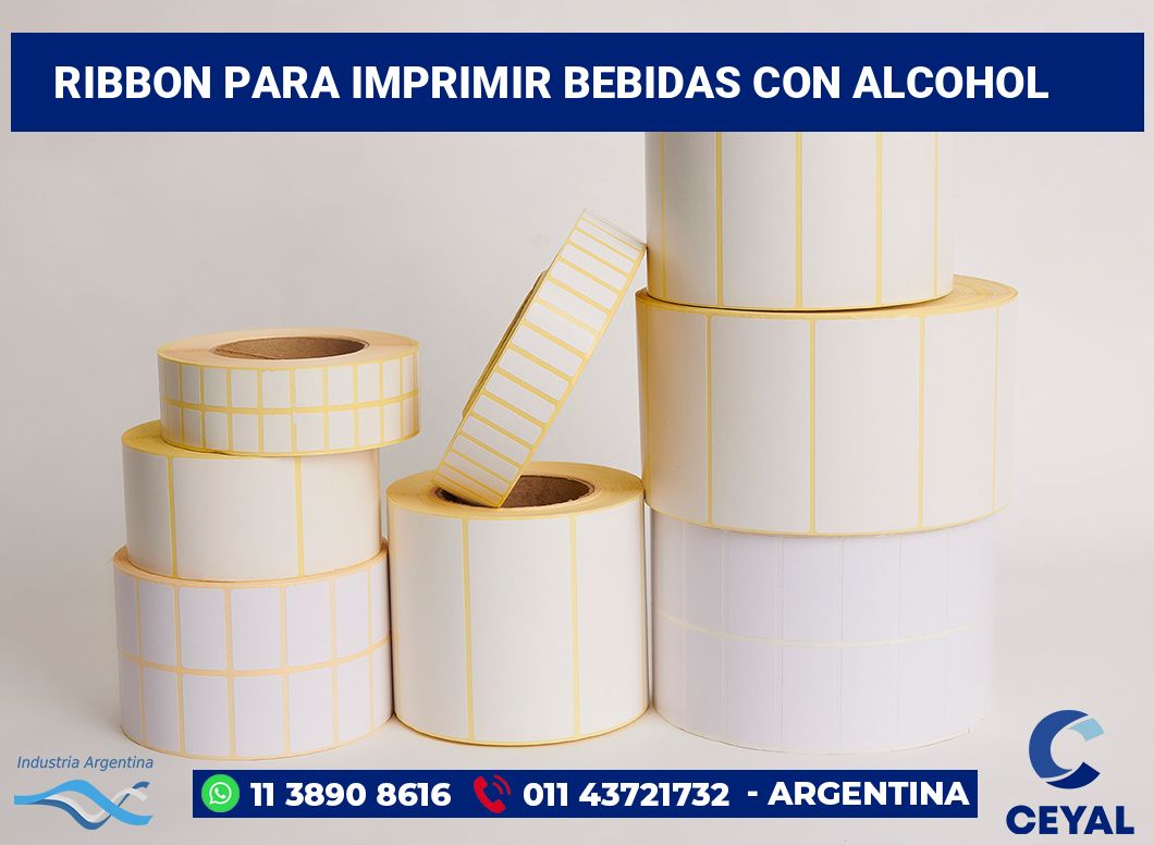 Ribbon para imprimir Bebidas con alcohol