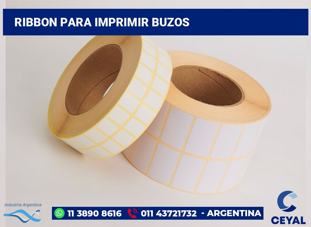 Ribbon para imprimir buzos