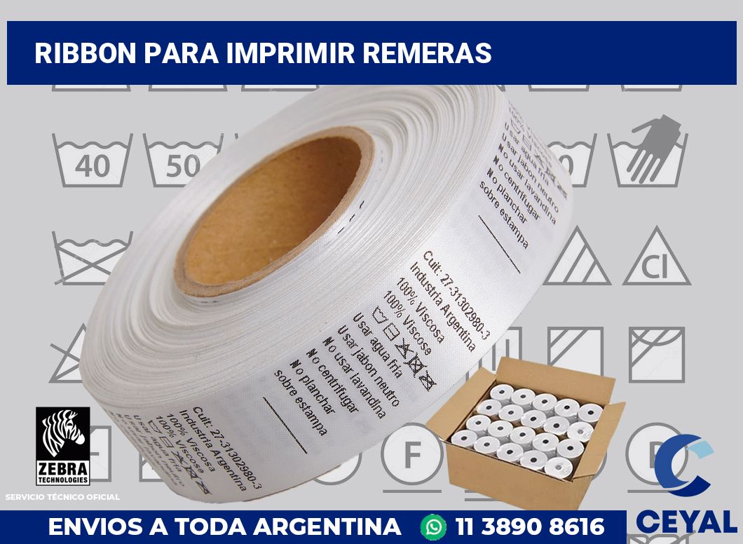 Ribbon para imprimir remeras