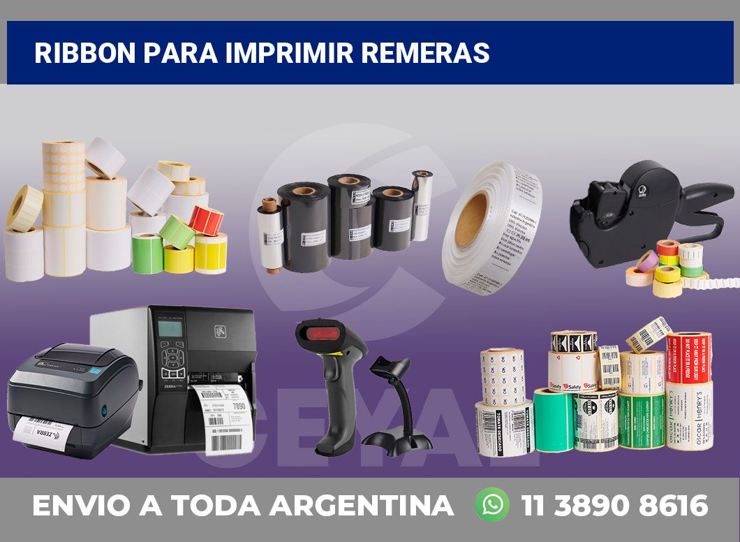Ribbon para imprimir remeras