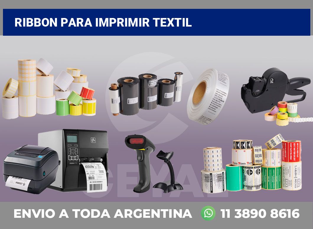 Ribbon para imprimir textil