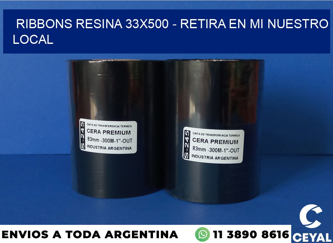 Ribbons resina 33×500 – retira en mi nuestro local