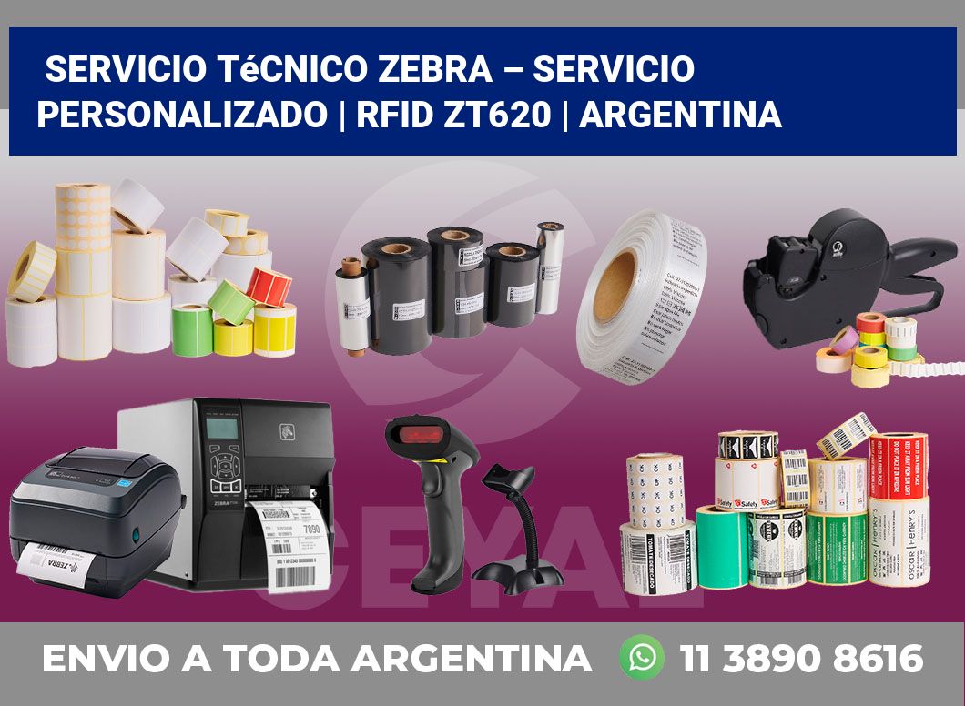 Servicio técnico Zebra – servicio personalizado | RFID ZT620 | Argentina