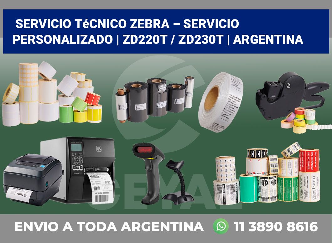 Servicio técnico Zebra – servicio personalizado | ZD220t / ZD230t | Argentina