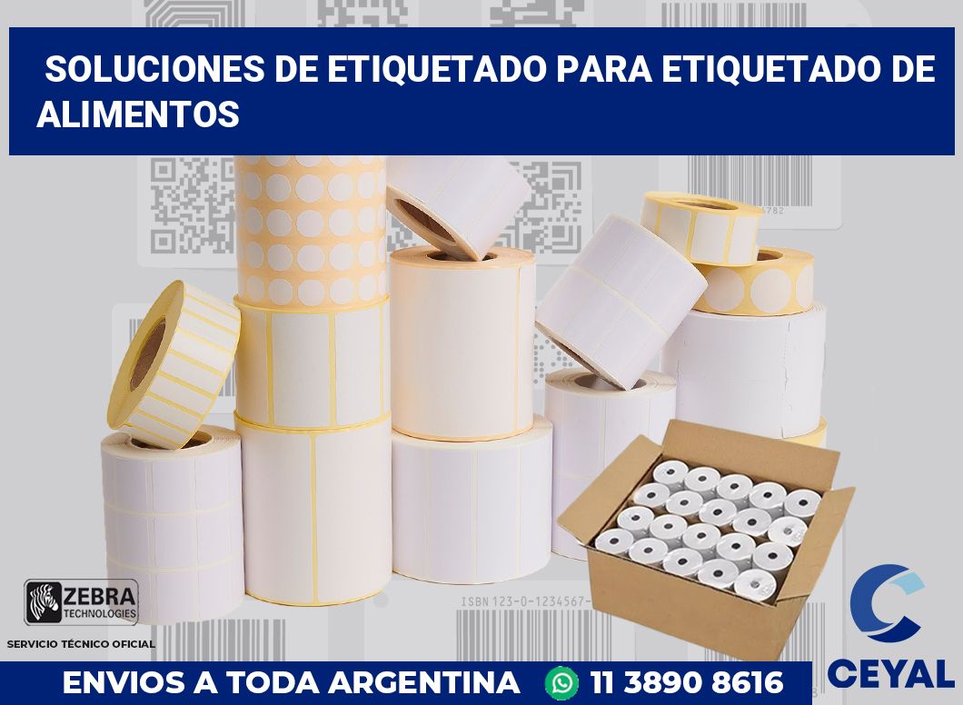Soluciones de Etiquetado para Etiquetado de alimentos