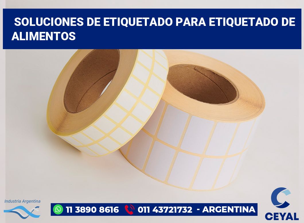Soluciones de Etiquetado para Etiquetado de alimentos