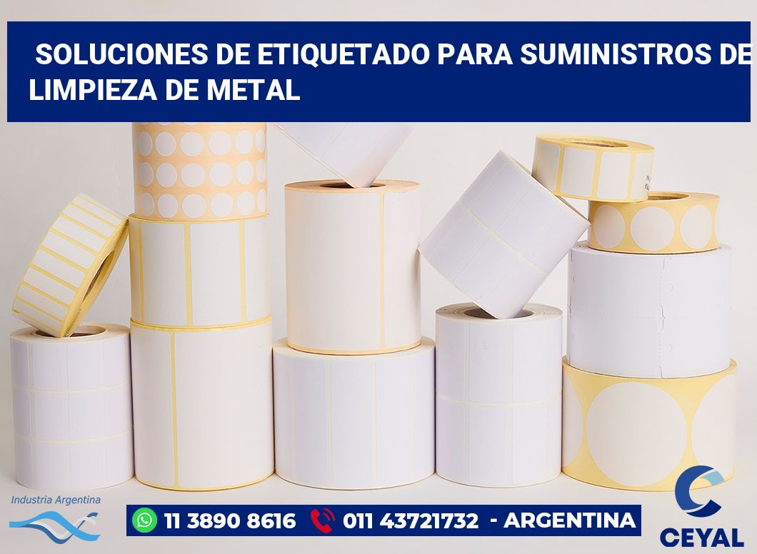 Soluciones de Etiquetado para Suministros de Limpieza de Metal