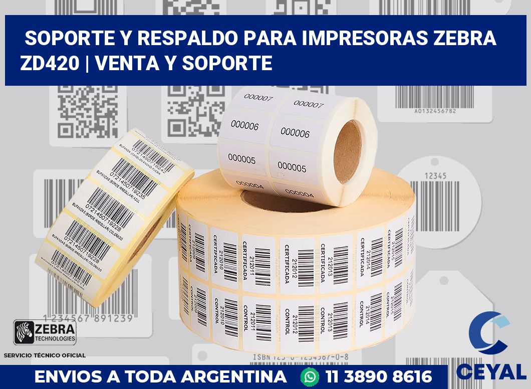 Soporte y respaldo para impresoras Zebra ZD420 | Venta y soporte
