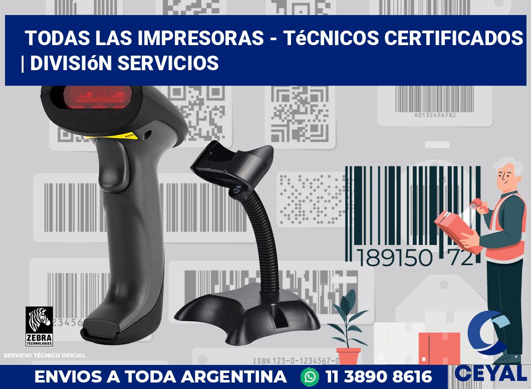 Todas las impresoras - Técnicos certificados | División Servicios
