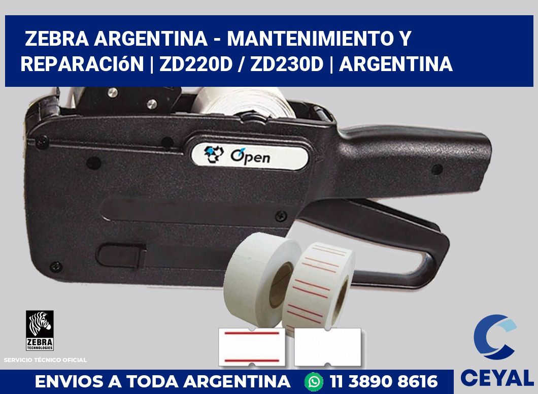 Zebra argentina - Mantenimiento y reparación | ZD220d / ZD230d | Argentina