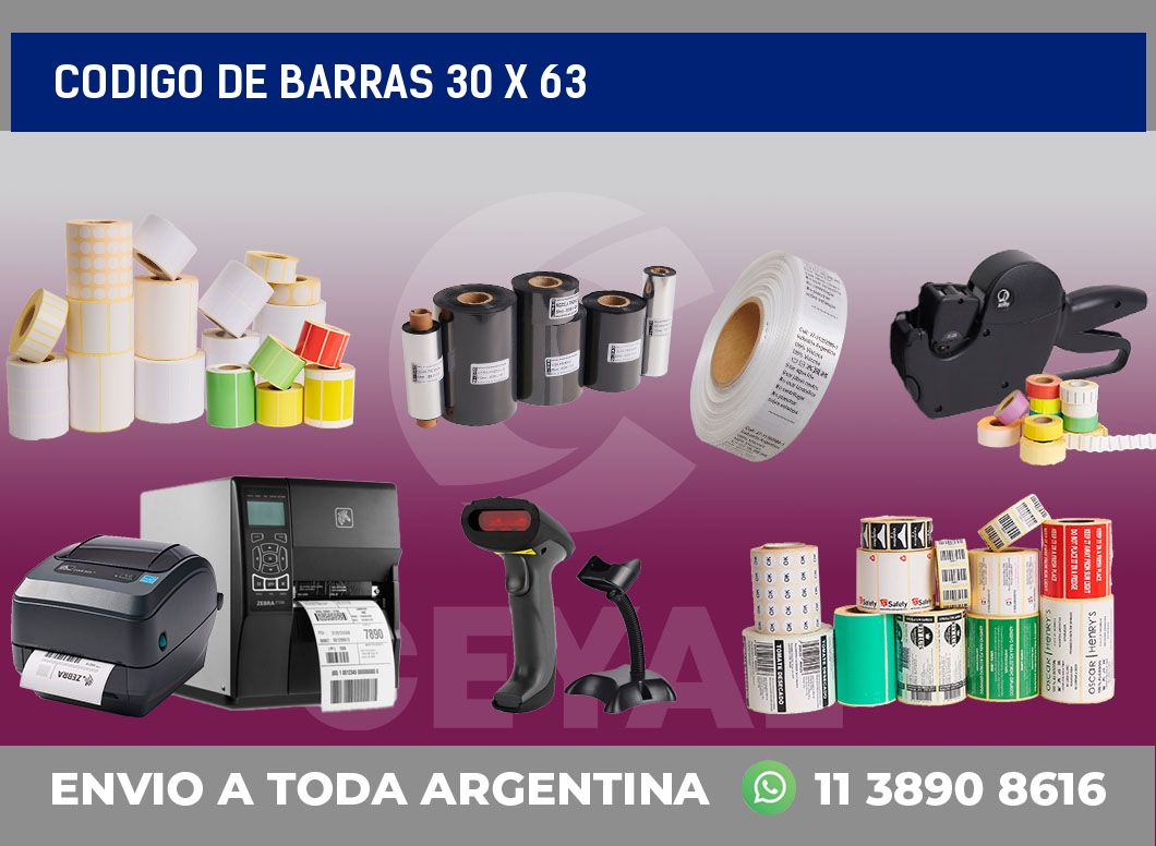 codigo de barras 30 x 63