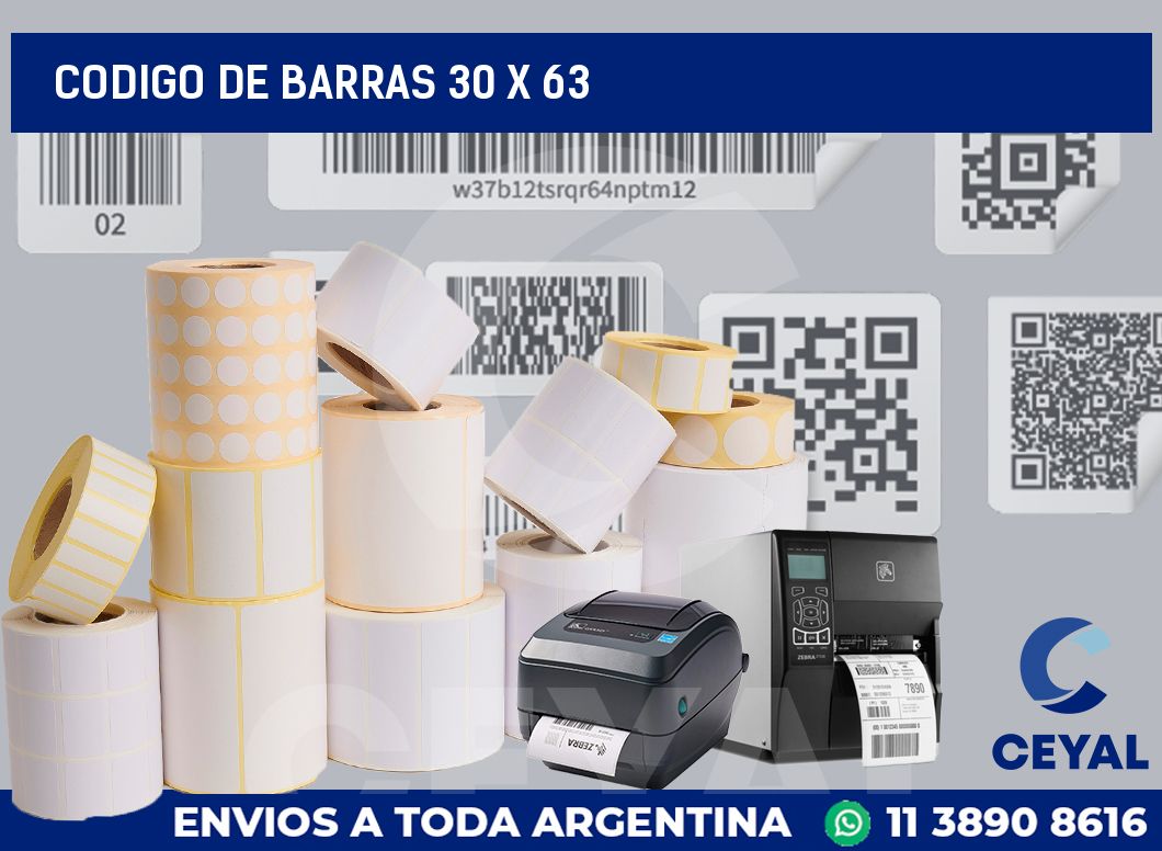 codigo de barras 30 x 63