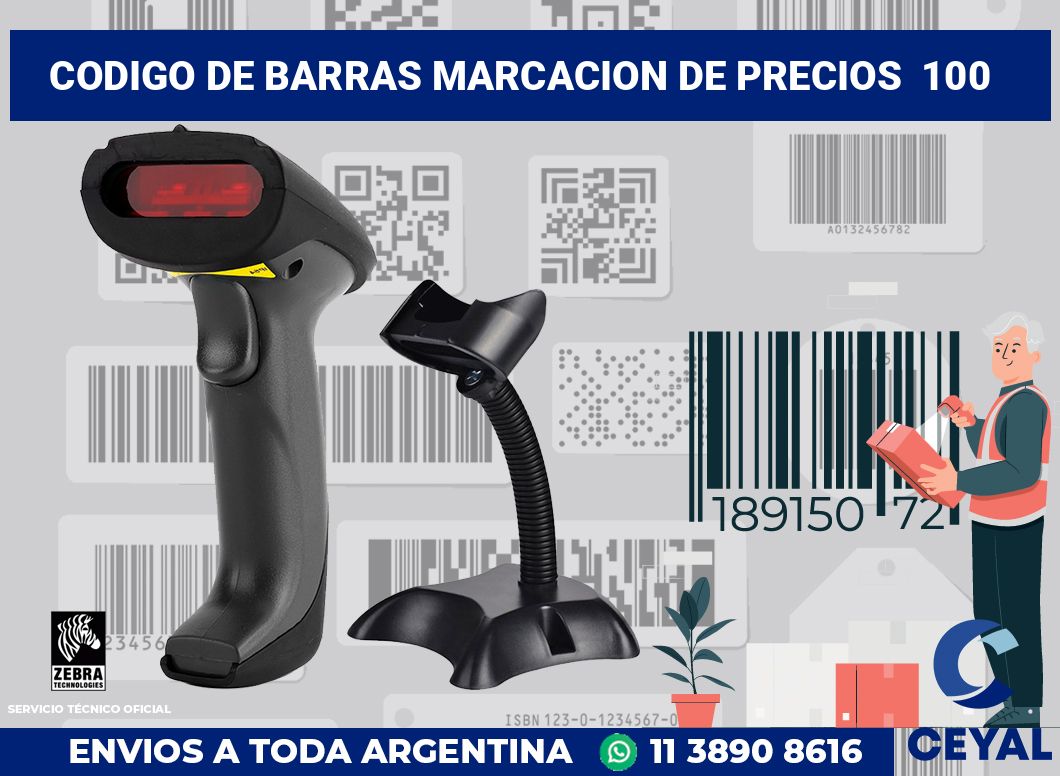 codigo de barras marcacion de precios 100