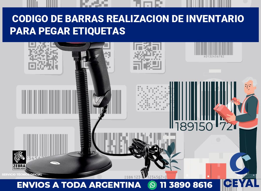 codigo de barras realizacion de inventario para pegar etiquetas