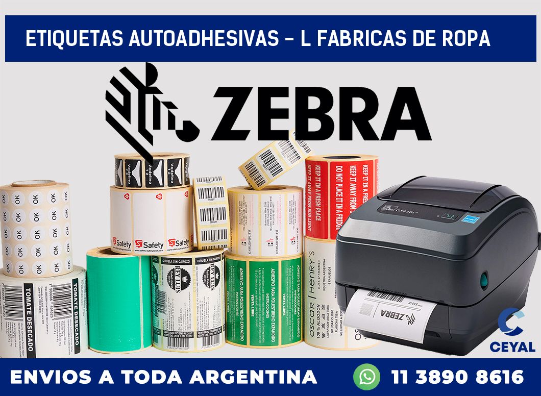 etiquetas autoadhesivas – l fabricas de ropa