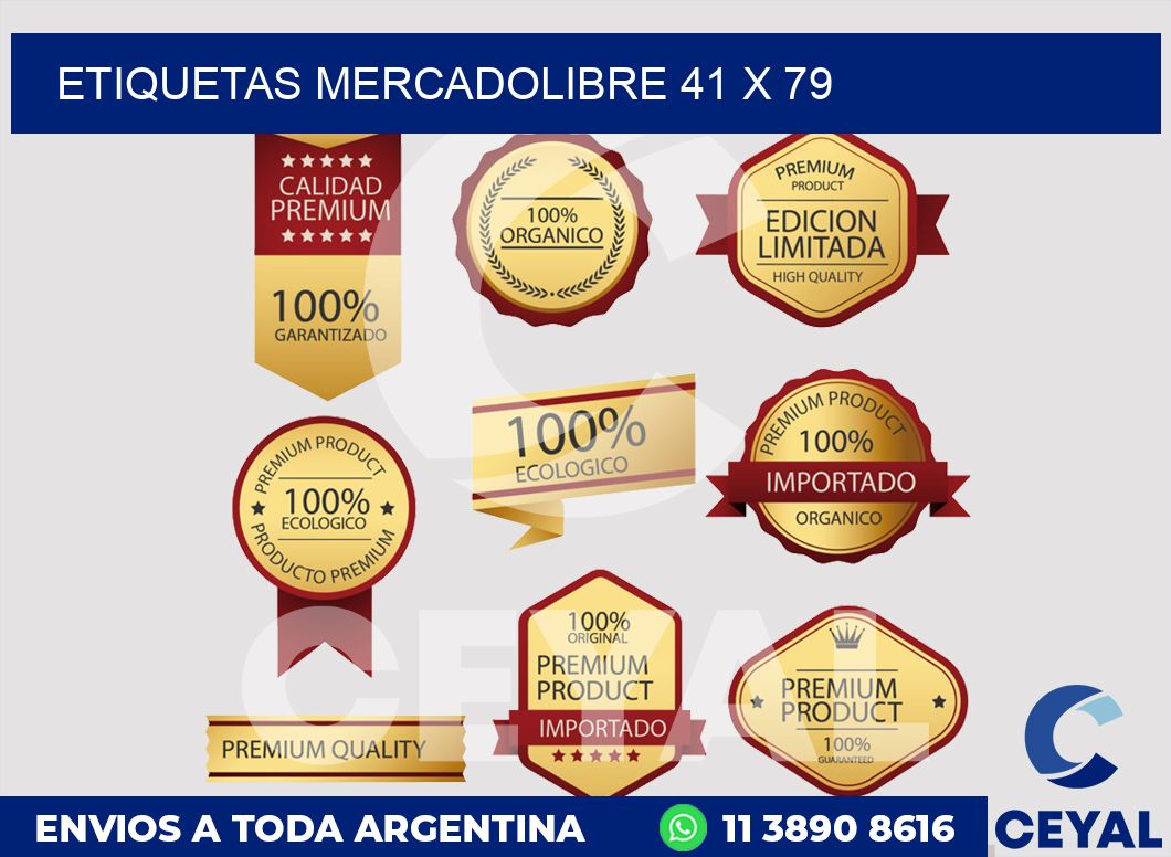 etiquetas mercadolibre 41 x 79