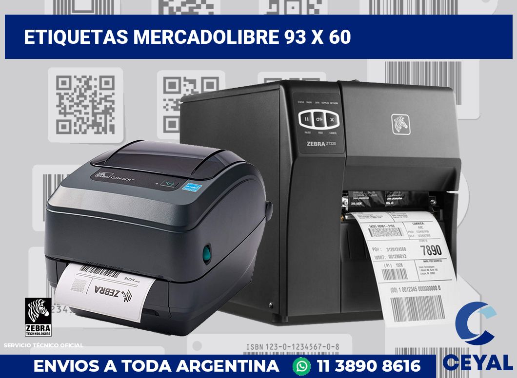 etiquetas mercadolibre 93 x 60