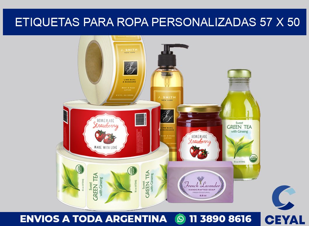 etiquetas para ropa personalizadas 57 x 50