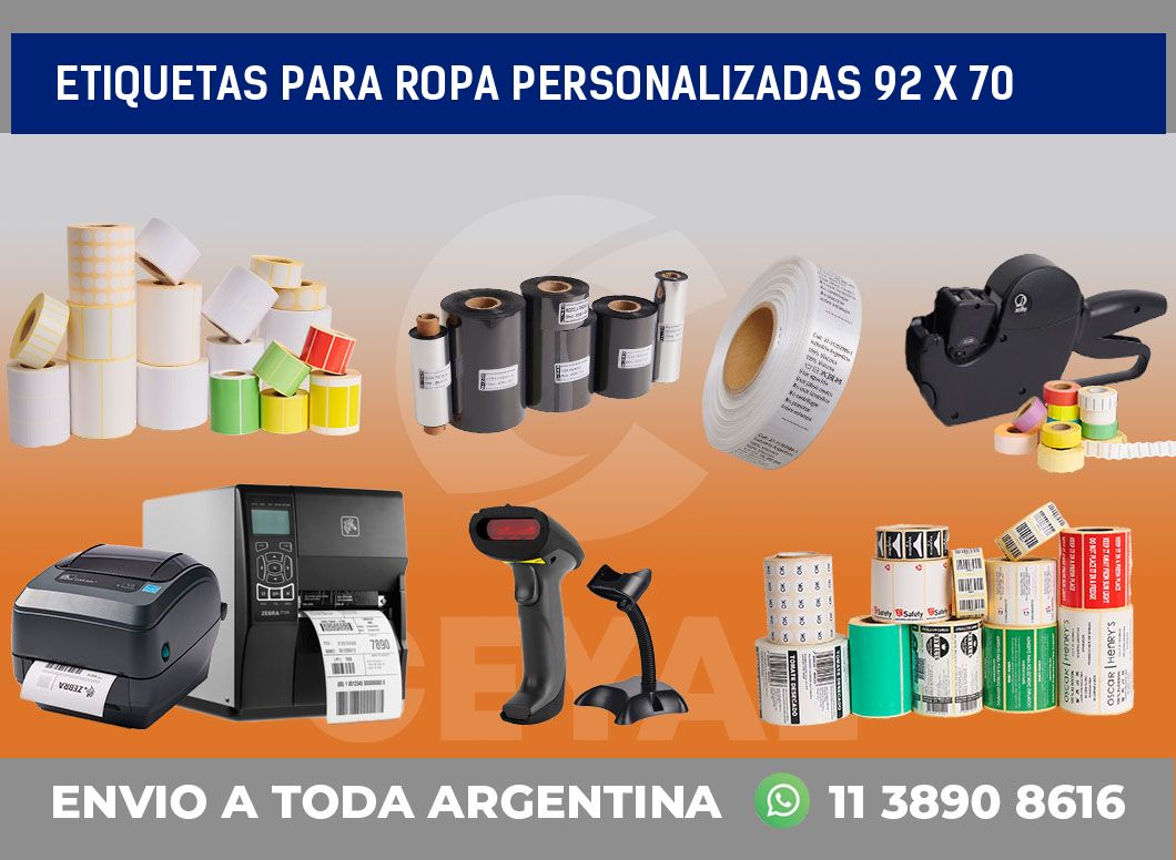 etiquetas para ropa personalizadas 92 x 70