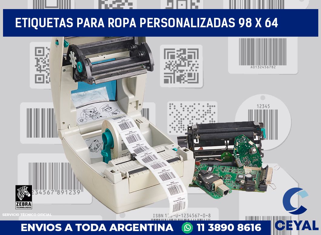 etiquetas para ropa personalizadas 98 x 64