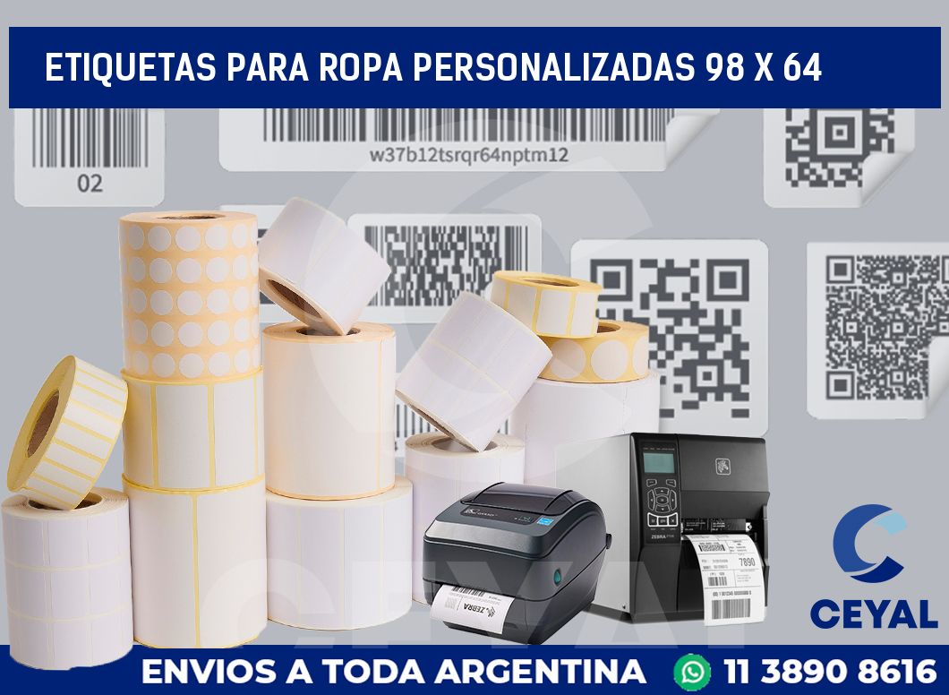 etiquetas para ropa personalizadas 98 x 64