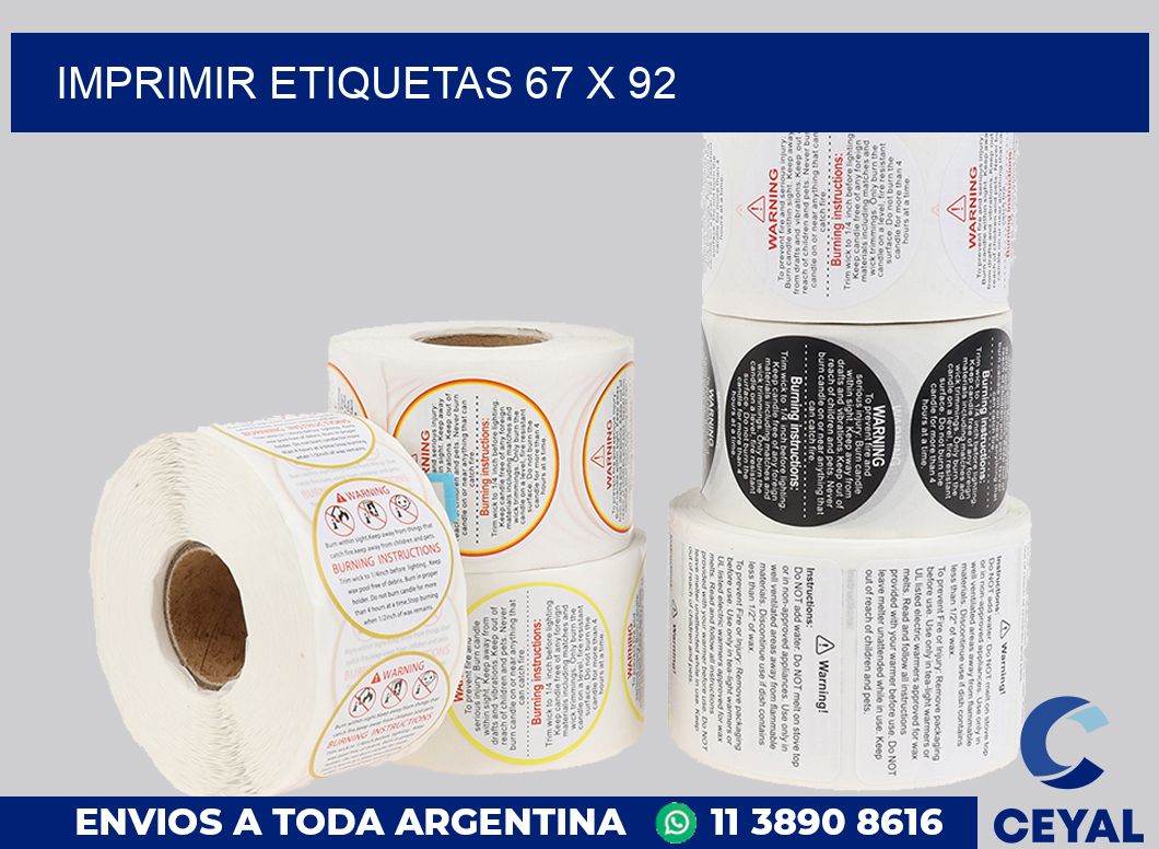 imprimir etiquetas 67 x 92