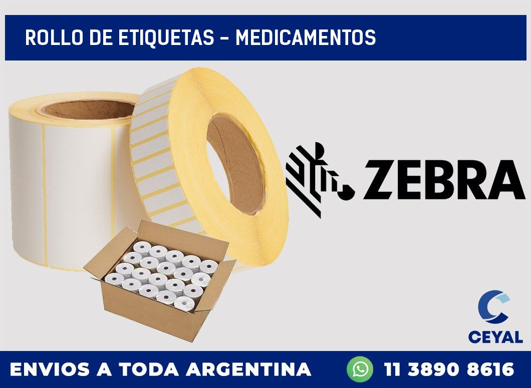 rollo de etiquetas - Medicamentos