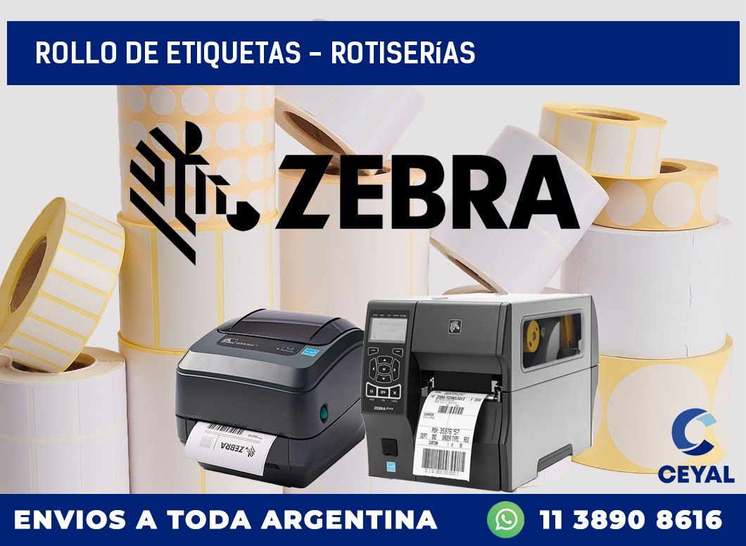 rollo de etiquetas – Rotiserías