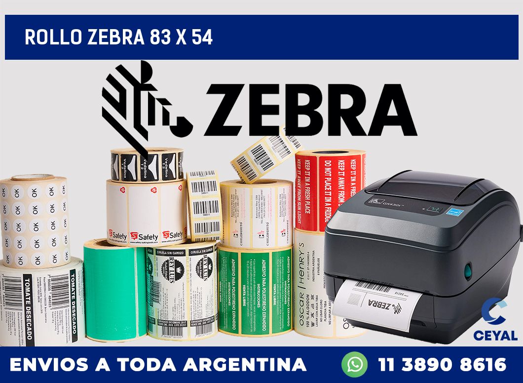 rollo zebra 83 x 54