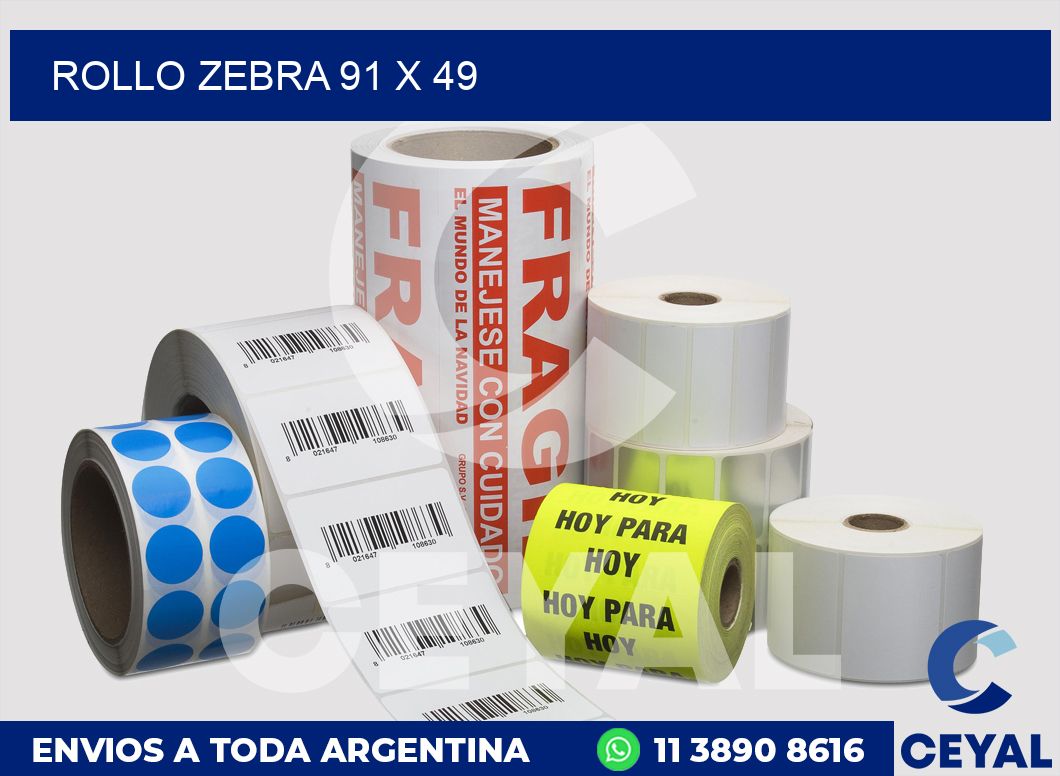rollo zebra 91 x 49