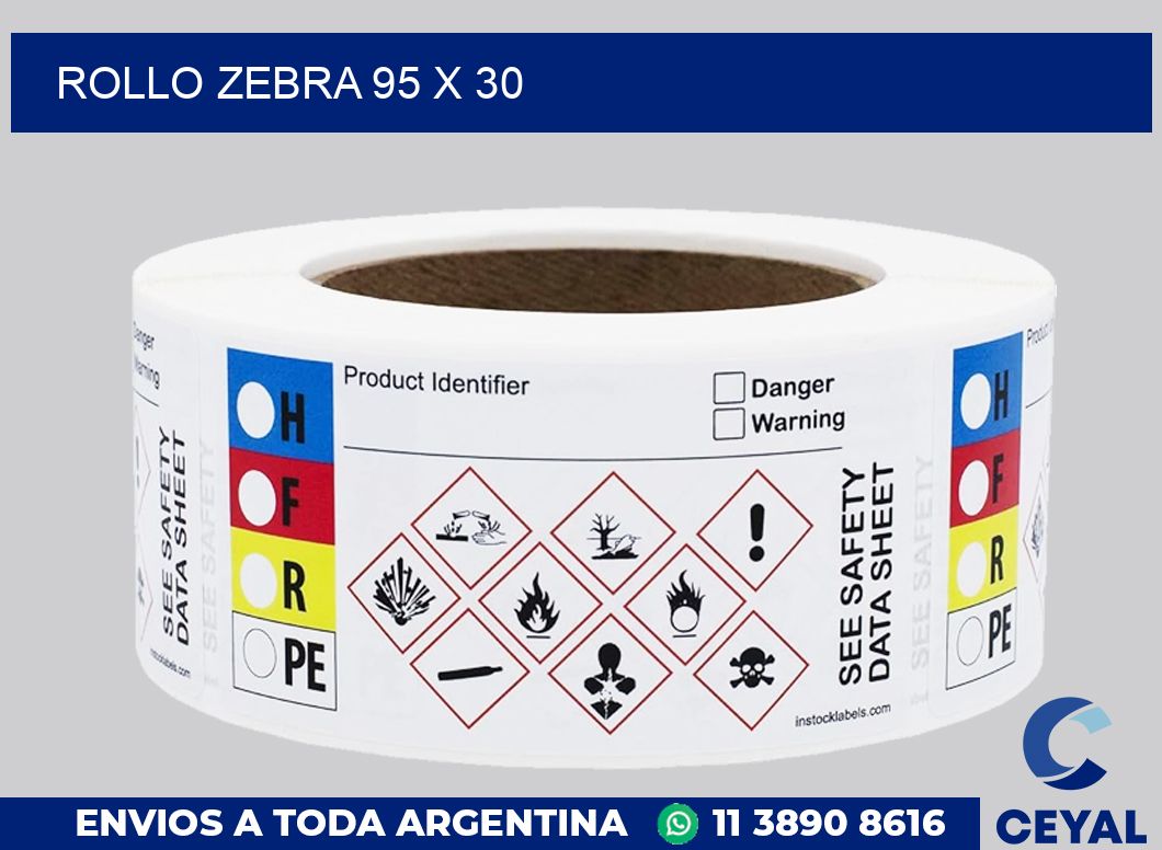 rollo zebra 95 x 30