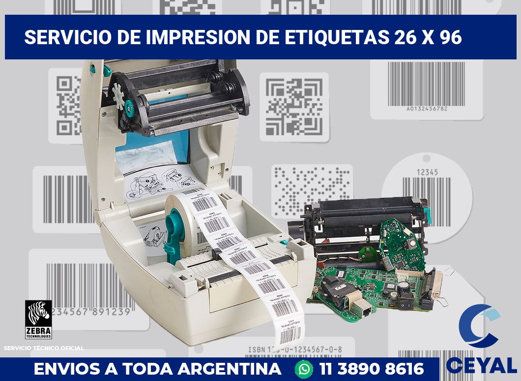 servicio de impresion de etiquetas 26 x 96