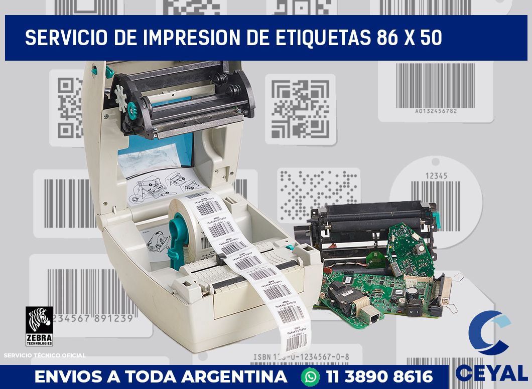 servicio de impresion de etiquetas 86 x 50