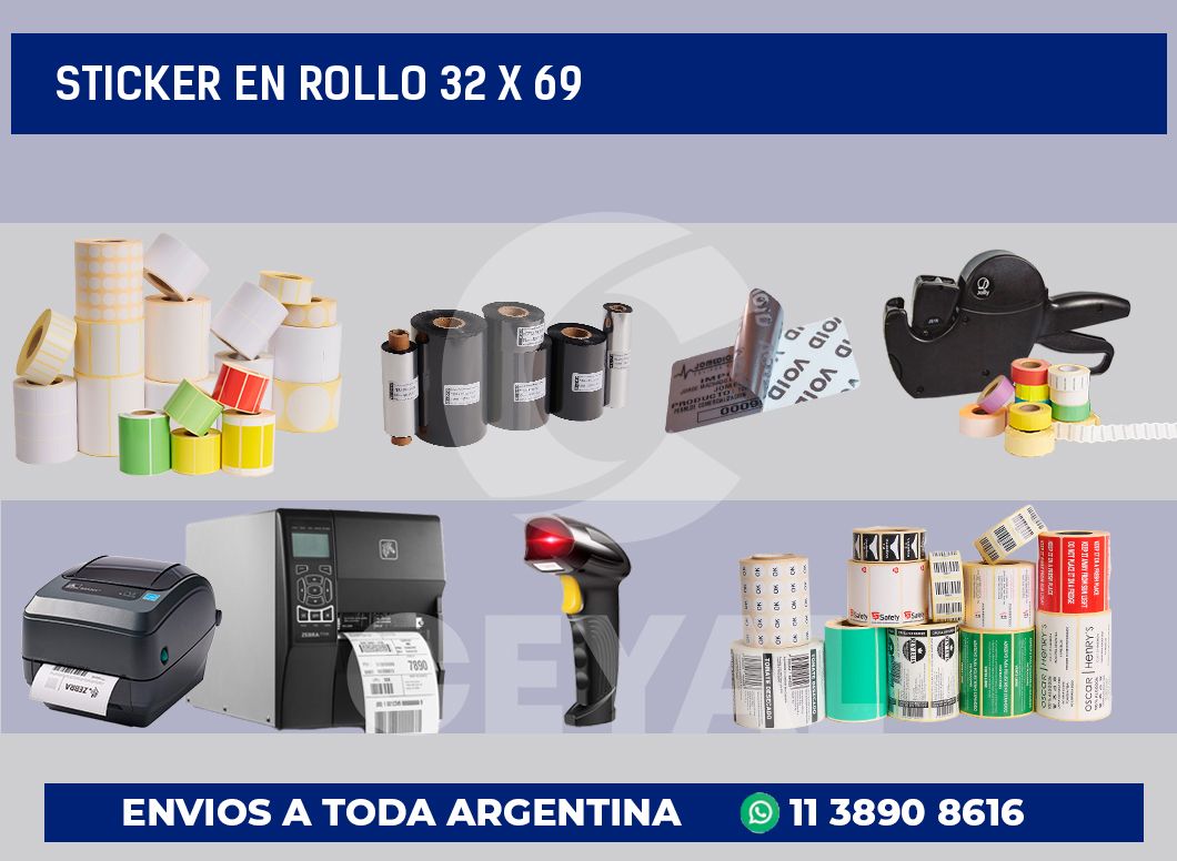 sticker en rollo 32 x 69