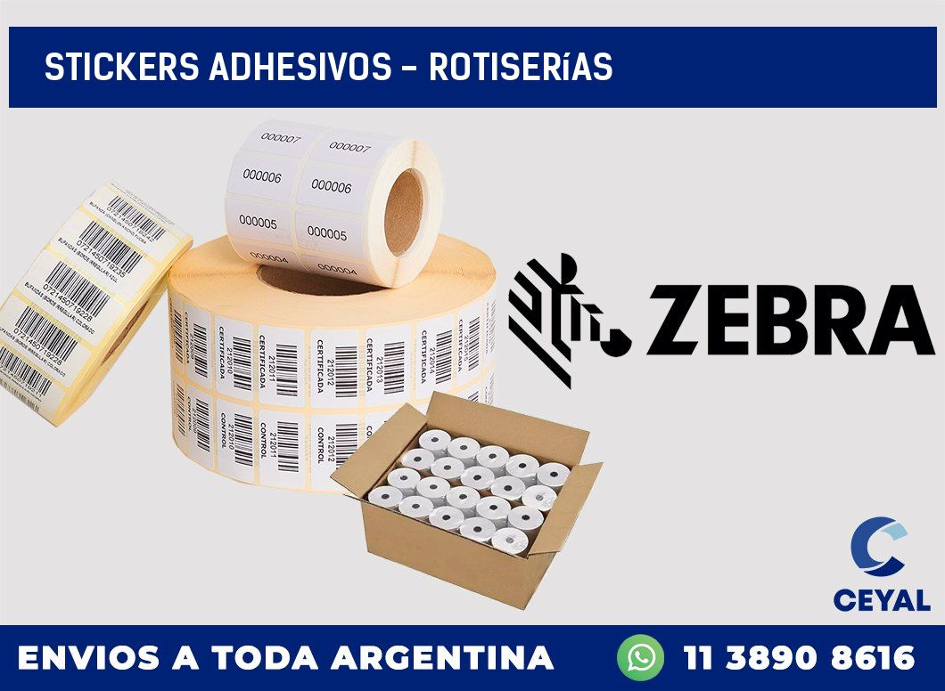 stickers adhesivos – Rotiserías